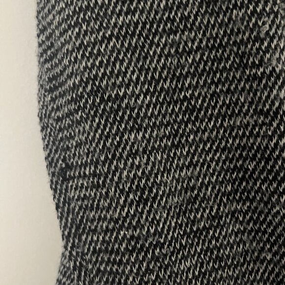 Eileen Fisher Black & White Wool and Linen Medium Long Cardigan - Picture 3 of 5